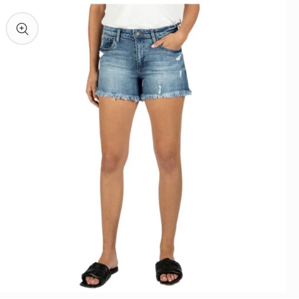Kut From The Kloth Jane High Rise Denim Shorts Size 12 NWT